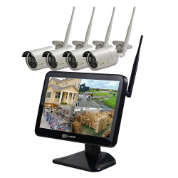 Kit Videosorveglianza wifi con monitor lcd integrato telecamere 2Mpx